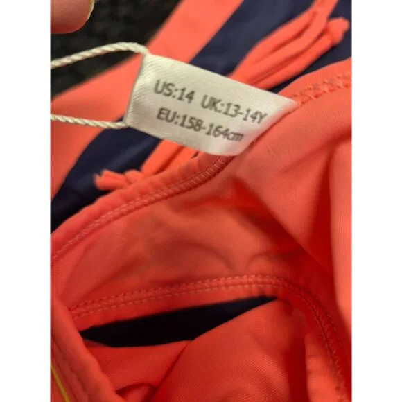 Pretty in Pink & Navy: The Perfect Tankini for Girls Size 14 iEFiEL - Picture 11 of 11